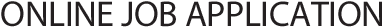 Online job application